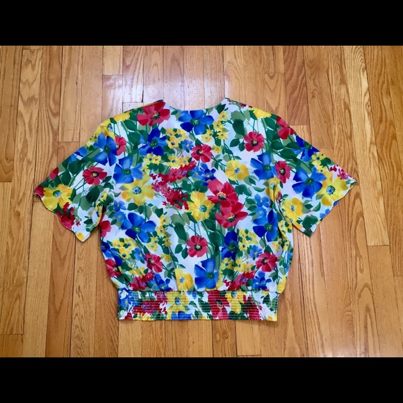 Floral Short Sleeve Blouse l Size 12 l NWOT - Picture 8 of 9